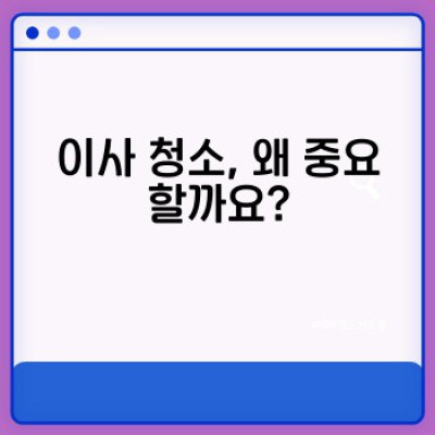 이사 청소 완벽 가이드: 깨끗한 새 시작을 위한 필수 정보