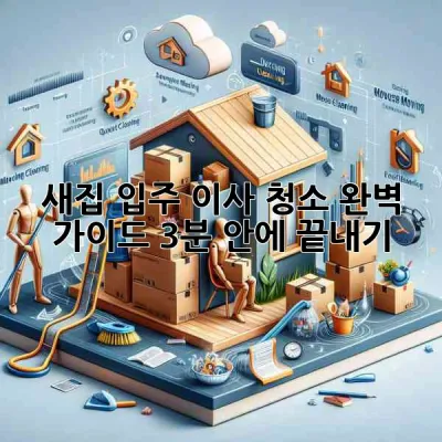 ✨ 새집 입주, 이사 청소 완벽 가이드: 3분 안에 끝내기! 🏡