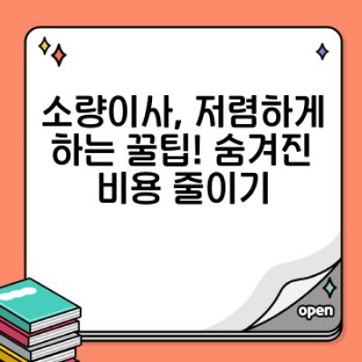 소량이사 원룸 이사 비용 최저가 비교: 짐싸는 스트레스 줄이고, 비용은 확 줄이는 방법!