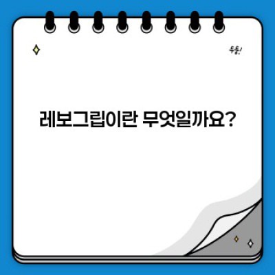 레보그립이란 무엇일까요? 작동 원리, 장점, 그리고 사용 후기까지!
