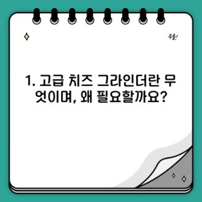 고급 치즈 그라인더 완벽 가이드: 종류, 장단점 비교 및 최고 선택법