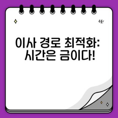 이사 서비스 완벽 가이드: 최적 경로 계획으로 시간과 비용 절약하기