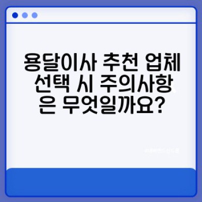 용달이사 추천 업체: 소량이사 성공 전략! 고객 후기 기반 최고 업체 선정 & 실제 사례 분석